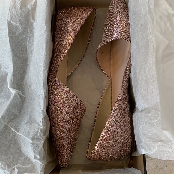 Sloan Mermaid Glitter D’Orsay Flats-RARE NWT - Picture 3 of 9